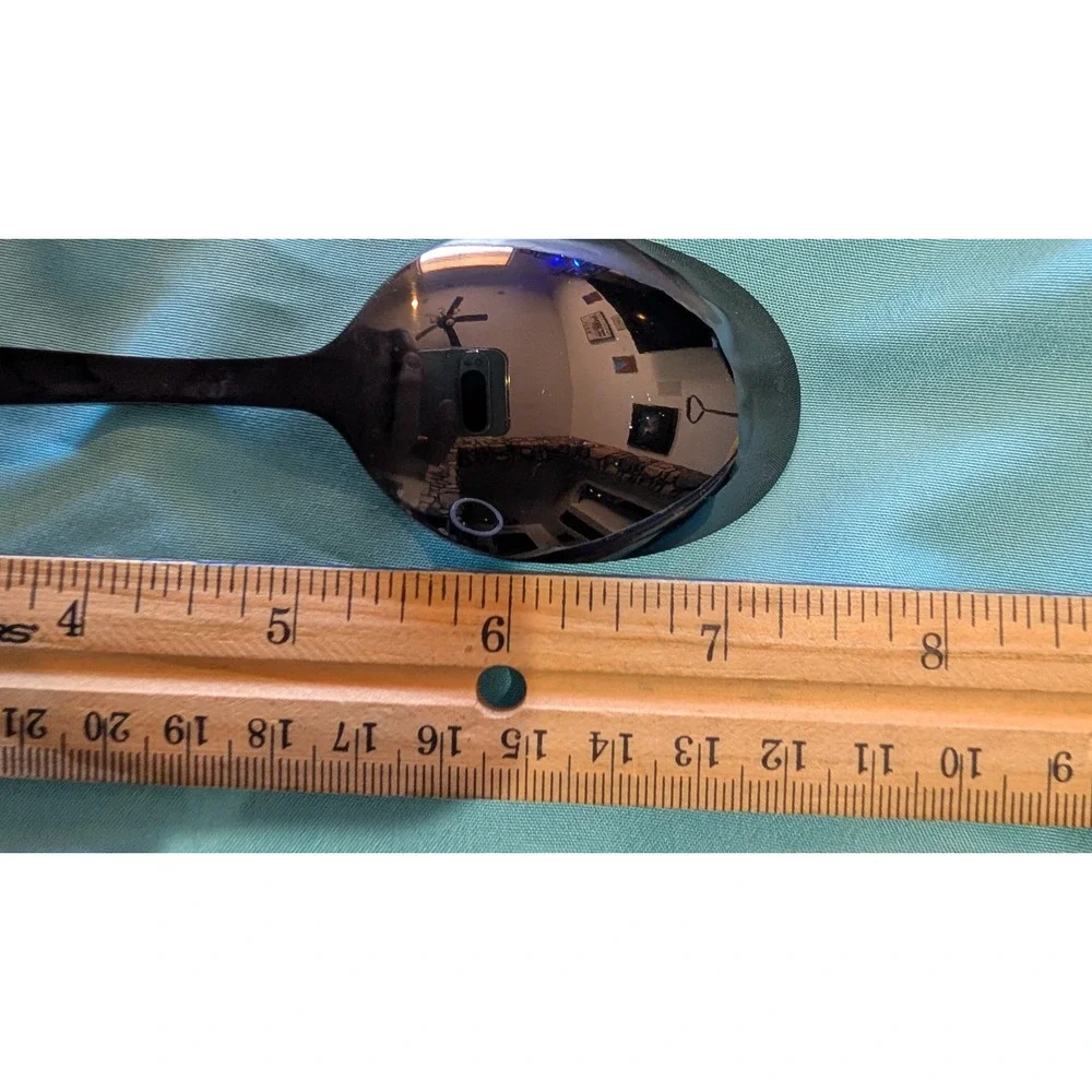 8‎ larger Black Spoons 7